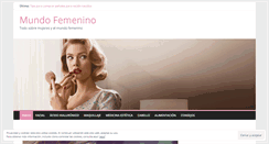 Desktop Screenshot of mundo-femenino.com